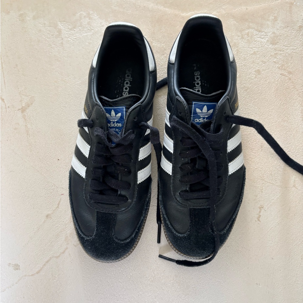 Adidas Samba OG Black and White Classic Sneakers unisex size 7 women’s 6 men’s